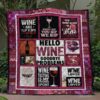 Hello Wine Quilt Blanket Vh09  Quilt